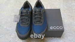 NEW IN BOX ECCO Cage Evo Waterproof Mens Golf Blue Shoes, US 8-8.5(EU 42)