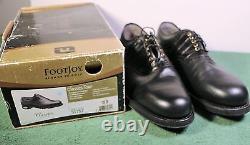 NEW IN BOX Men's FootJoy Classics Tour 10 D M Style 51757 Black Golf Shoes