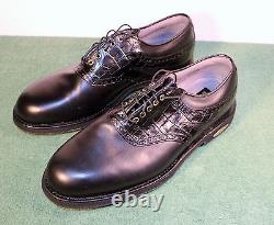 NEW IN BOX Men's FootJoy Classics Tour 10 D M Style 51757 Black Golf Shoes