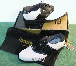 NEW IN BOX Mens FootJoy Classics-Dry 10 D M Style 51326 Black/White Golf Shoes