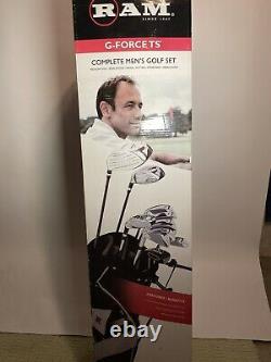 NEW IN BOX RAM G-Force Men's Complete Golf Set with 11 Clubs + Cart Bag With Stand