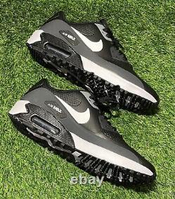 NEW Nike Air Max 90 Golf Shoe Black/White Mens Size 9 No Box FREE SHIPPING