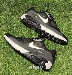 NEW Nike Air Max 90 Golf Shoe Black/White Mens Size 9 No Box FREE SHIPPING