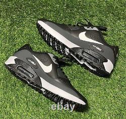 NEW Nike Air Max 90 Golf Shoe Black/White Mens Size 9 No Box FREE SHIPPING