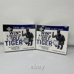 NEW Sealed 2002 Upper Deck PGA Golf Factory Sealed Box 24 packs 4 Box Case Tiger