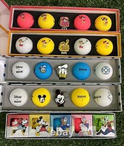 NEW Volvik Disney VIVID Limited Edition Golf Balls 5 Gift Boxes Mickey &Friends