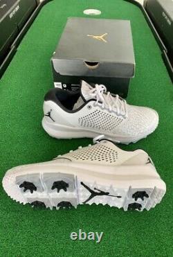 NEW WithBOX NIKE AIR JORDAN TRAINER ST GOLF SHOES WHITE Mens Sz 9