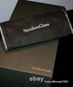 NEW in BOX STEUBEN Glass LARGEST GOLF CRYSTAL paperweight putter wedge iron art