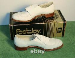 NEW in BOX Women's FootJoy Classics 10.5 AAA Style 90142 White Golf Shoes