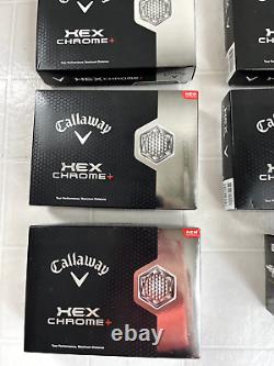 NEW in Box Callaway Hex Chrome + White Golf Balls 5 Dozen / 60 NIB