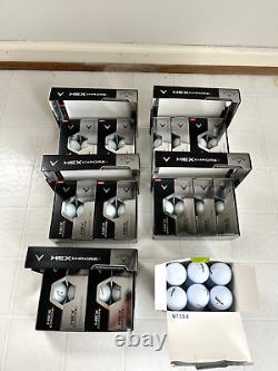 NEW in Box Callaway Hex Chrome + White Golf Balls 5 Dozen / 60 NIB