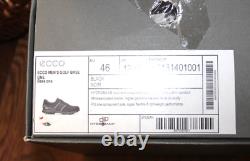 NEW in Box ECCO Base One Hydromax Golf Shoes Black 12-12.5M 46 Euro