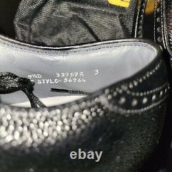 NEW in Box FootJoy Classics Black Leather Brogue wingtip golf shoes Men's 9.5D