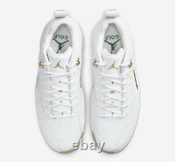 NEW with box Air Jordan 12 Low Golf Metallic Gold DM0106-117