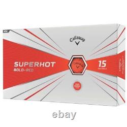 NIB 4 boxes of 15 Callaway BOLD NEON RED golf balls 60 ct superhot distance NEW