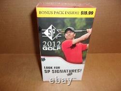 New 2012 Upper Deck SP Golf Factory Sealed Blaster 8 Pack Box Tiger Woods