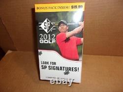 New 2012 Upper Deck SP Golf Factory Sealed Blaster 8 Pack Box Tiger Woods