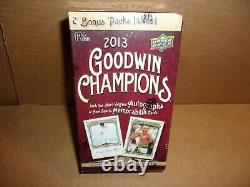 New 2013 Goodwin Champions Blaster Box Factory Sealed 12 Packs Great Cards