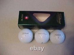 New 2023 6 Dozen (72 Golf Balls) Titleist White Avx Golf Balls, No Extra Logos