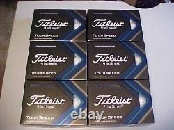 New 6 Dozen (72 Golf Balls) Titleist White 2022 Tour Speed Golf Balls, No Logos