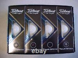 New 6 Dozen (72 Golf Balls) Titleist White 2022 Tour Speed Golf Balls, No Logos