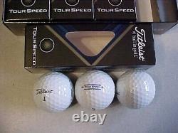 New 6 Dozen (72 Golf Balls) Titleist White 2022 Tour Speed Golf Balls, No Logos