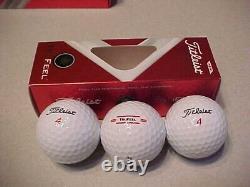 New 6 Dozen (72 Golf Balls) Titleist White Trufeel Golf Balls No Logos Tru Feel