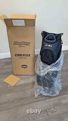 New Bag Boy CoolFlex Cart Golf Bag withDetachable Cooler-Navy Blue New in Box