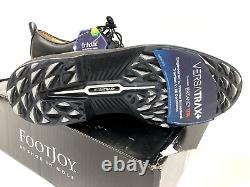 New FootJoy Premiere Men's Golf Shoes 9.5 Medium Style 53988 Black Rough Box