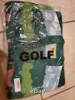 New Golf Wang Landscape Cardigan Green Wool Blend Size XL supreme box logo