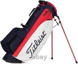 New In Box 2023 Titleist Players 4 Plus Golf Stand Bag Navy Red White USA Flag