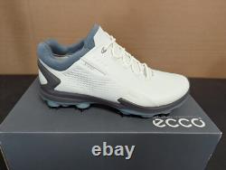New In Box Men's Ecco Golf Biom G3 Shoes, Color White/trooper, Size 8-8.5