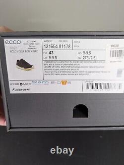 New In Box Men's Ecco Golf Biom Hybrid Shoes, Color Mocha, Size 9-9.5