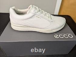 New In Box Men's Ecco Golf Biom Hybrid Shoes, Color White, Size 10-10.5