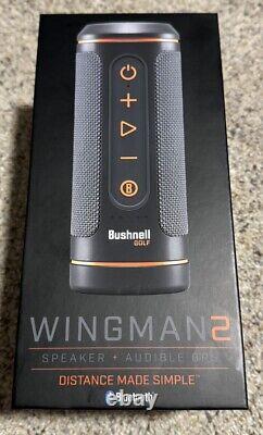 New In Sealed Box Bushnell Wingman 2 Golf Audible GPS + Bluetooth Speaker