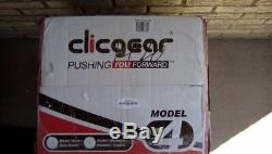 New In The Box Clicgear Model 4.0 3 Wheel Silver Folding Pull Push Golf Cart