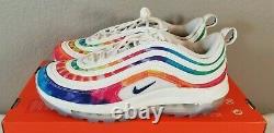 New Nike Air Max 97 Golf Tie Dye CK1219-100 Size US 7 Mens Shoes-box withno lid