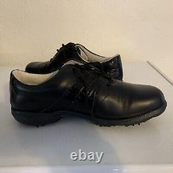 New WithO Box Footjoy DryJoy Tour Men's Golf Shoes Size 9.5 With Pink Ribbon