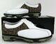 New With Box! FootJoy DryJoys Tour Golf Shoes White/Slate Croc Embossed Sz 7M