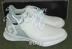 New in Box Footjoy Fuel Golf Shoes, White / Grey, 9.5 Medium, 55427