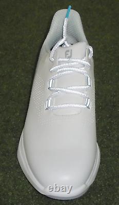 New in Box Footjoy Fuel Golf Shoes, White / Grey, 9.5 Medium, 55427
