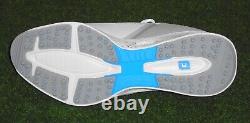 New in Box Footjoy Fuel Golf Shoes, White / Grey, 9.5 Medium, 55427