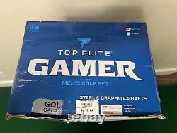 New in Box Top Flite Gamer Men's Golf Set, 16-Piece Complete Set