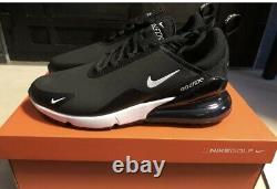 New in boxNike Air Max 270 G Golf Shoes Black And White CK6483-001 sz10.5