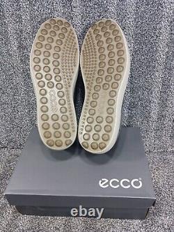 New with Box Ecco Soft 7 Sz US 13 / EU 47 Leather Grey Sneakers Biom Nubuck Golf