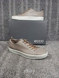 New with Box Ecco Soft 8 US 13 / EU 47 Leather Moon Rock Sneakers Biom Nubuck Golf