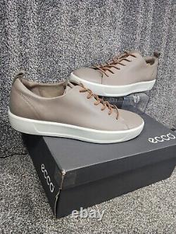 New with Box Ecco Soft 8 US 13 / EU 47 Leather Moon Rock Sneakers Biom Nubuck Golf