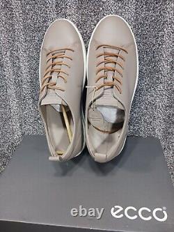 New with Box Ecco Soft 8 US 13 / EU 47 Leather Moon Rock Sneakers Biom Nubuck Golf