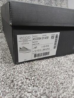 New with Box Ecco Soft 8 US 13 / EU 47 Leather Moon Rock Sneakers Biom Nubuck Golf