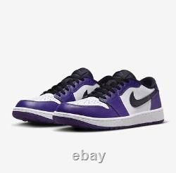 Nike Air Jordan 1 Low Golf Court White Purple DD9315-105 New With Box